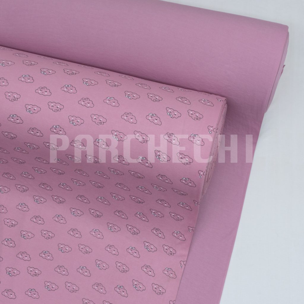 پارچه تریکو طرح ابر عروسکی