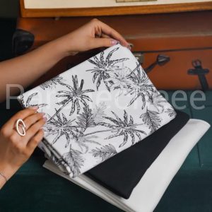پارچه پلی استر پنبه طرح نخل